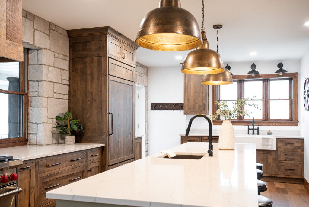 rustic modern kitchen