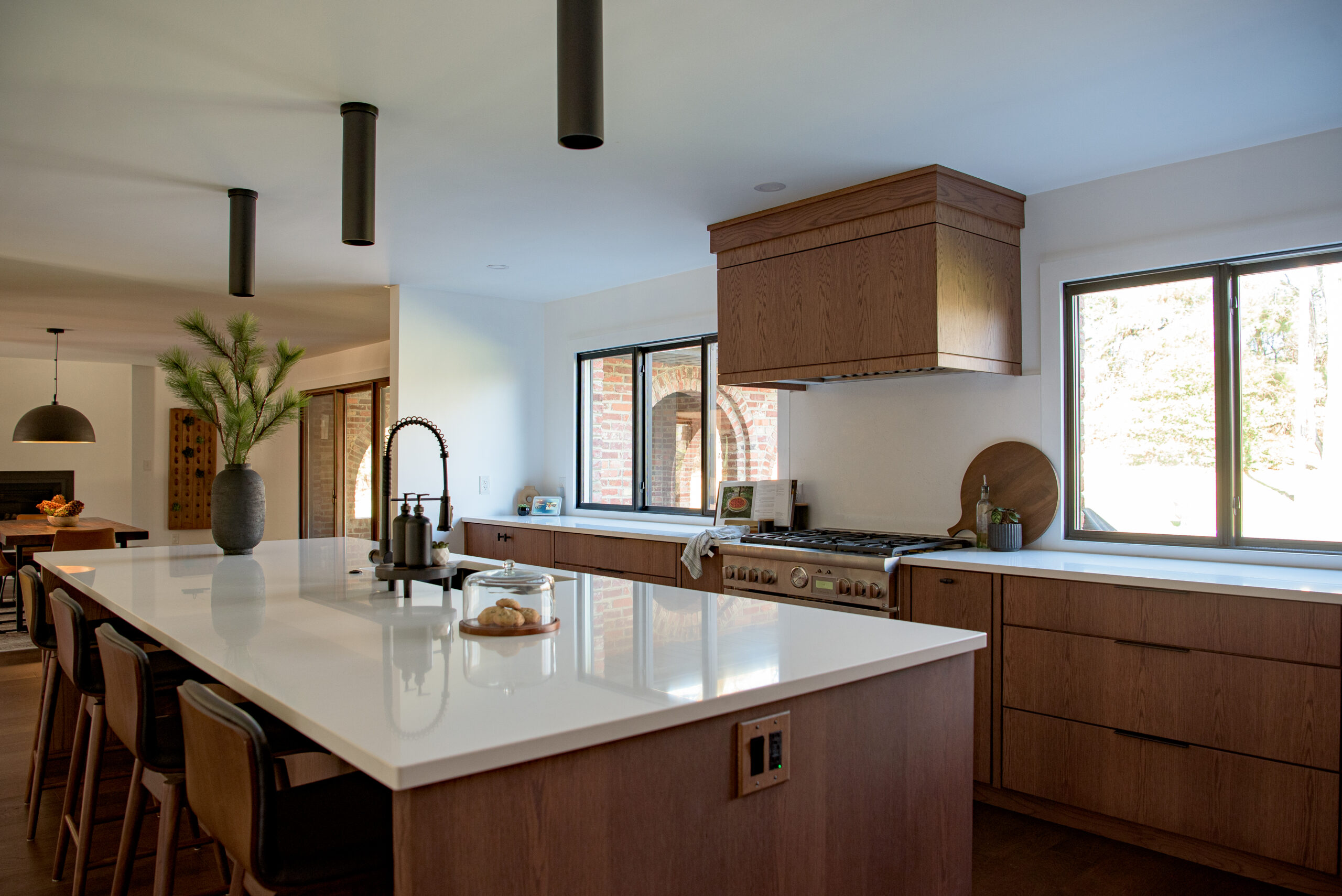 mid-century custom kitchen